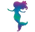 Holographic Glitter Mermaid Mylar Party Balloon 52 Inch Inflated