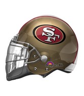 San Francisco 49ers helmet Super Bowl Balloon 22 Inch Inflated