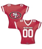 San Francisco 49ers  Jersey 24 Inch Mylar Balloon