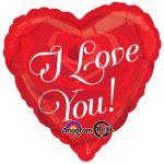 I Love You Heart 17 inch Mylar Balloon