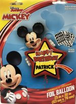 Mickey Mouse Personalized 30 inch Mylar Balloon Inflated