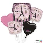 A Day in Paris – 5 Balloon Bouquet