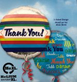 Thank You 2 sided Mylar Balloon 18 Inch Inflated