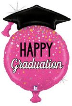 Happy Graduation  38" inflated mylar balloon
