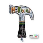 Happy Father's day Hammer Mr. Fix-it Mylar Balloon 35 inch Inflated
