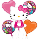 Hello Kitty Mylar Balloon Bouquet Inflated