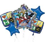 Justice League Mylar Balloon Bouquet Inflated