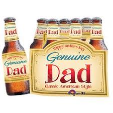 Genuine Dad Mylar Balloon 25 inch Inflated