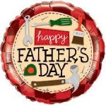 Happy Father's Day Mylar Balloon 18 inch Inflated