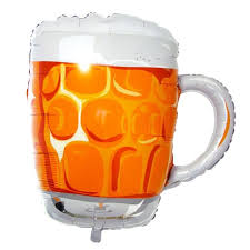 Beer Mug Jumbo Mylar Balloon 40 Inch Inflated