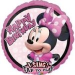 Minnie Mouse (Music) Singing 28 inch Mylar Balloon Inflated