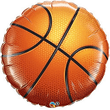 Basketball 18 inch ( & Father's Day) Mylar Balloon