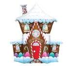 37 " Gingerbread house Mylar Balloon Inflated