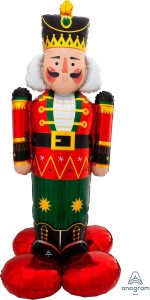 61" Nutcracker Mylar Balloon  Inflated -Fill With Air Only