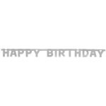 Happy Birthday Silver Banner