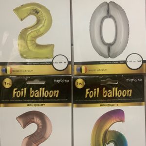 2026 - 40 Inch Foil Number Balloon Set