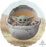 Star Wars Mandalorian The Child Baby Yoda Mylar Balloon 18 inch Inflated