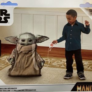 Star Wars Mandalorian Baby Yoda Air Walkers Mylar Balloon 31 inch Inflated with Air Only