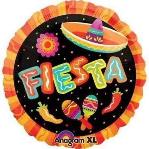 Cinco De Mayo Fiesta Mylar Balloon 18 Inch Inflated