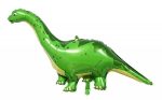 Green Dinosaurs 25 Inch Mylar Balloon Inflated