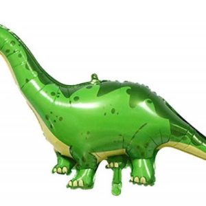 Green Dinosaurs 25 Inch Mylar Balloon Inflated