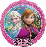 Disney Frozen (Music) Singing  Foil Party Balloon 28 Inch Inflated