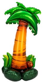 56" Palm Tree Mylar Balloon Inflated - Air Filled