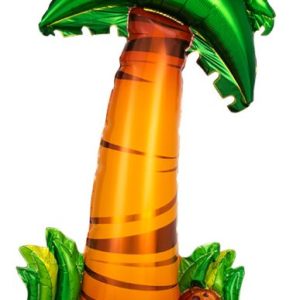 56" Palm Tree Mylar Balloon Inflated - Air Filled