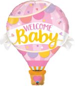 42" Welcome Baby Mylar Balloon For Boy Inflated with Helium