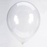 Clear Latex Party Balloon 12 inch Inflated