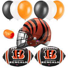Cincinnati Bengals Football Latex and Mylar balloon Bouquet