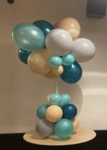Elegant Mixed Size Latex Balloon Cluster Centerpiece or Floor Height Inflated With Weight