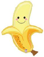 Supershape Banana 26 Inch Mylar Balloon Inflated