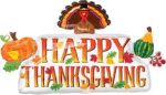 Happy Thanksgiving Banner 34in Mylar Balloon Inflated