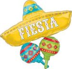 Fiesta Mylar Balloon 32 Inch Inflated