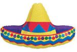 Cinco De Mayo, Sombrero Mylar Balloon 34 Inch Inflated