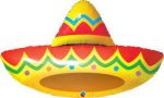 Cinco De Mayo, Sombrero Mylar Balloon 41 Inch Inflated