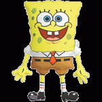 SpongeBob 28 inch Mylar Balloon Inflated