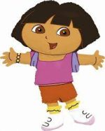 Dora the Explorer Mylar Balloon 32 Inch Inflated with Helium