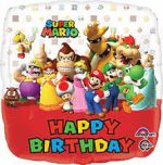 Super Mario Foil Balloon 17 Inch Inflated