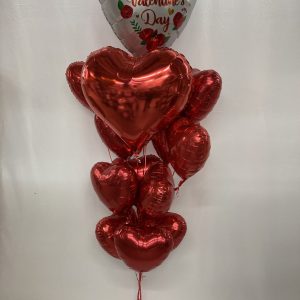 Valentines Day Balloons Bouquet ( Love and Heart)