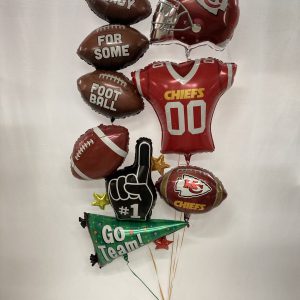 KC Chiefs Super Bowl Football Bouquet