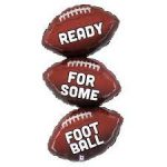 Super Bowl Football 34" Mylar Balloon Inflated