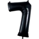 Number 7 Black Foil Balloon, 35-Inch – Helium Inflated with Weight