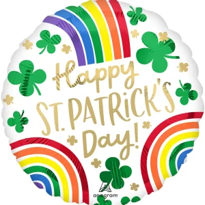 St. Patrick's Day Rainbows 17″ Balloon