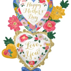 Mother's day floral prints 59 inch foil balloon