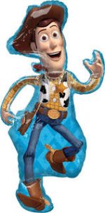 Toy Story 4 Woody 44 Inch  Mylar Balloon Inflated