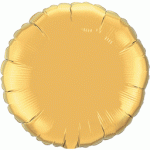 Gold 30 Inch Mylar Balloon Inflated with Helium