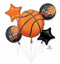 Sports Basketball Slam Dunk Bouquet Inflated