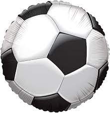 Soccer 18In Mylar Balloon Inflated